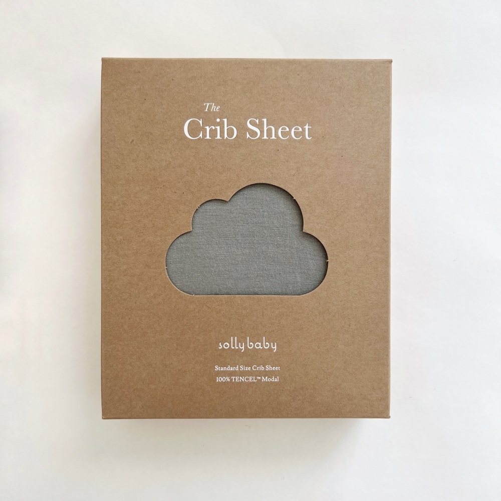 Solly Baby Crib Sheet - Ash